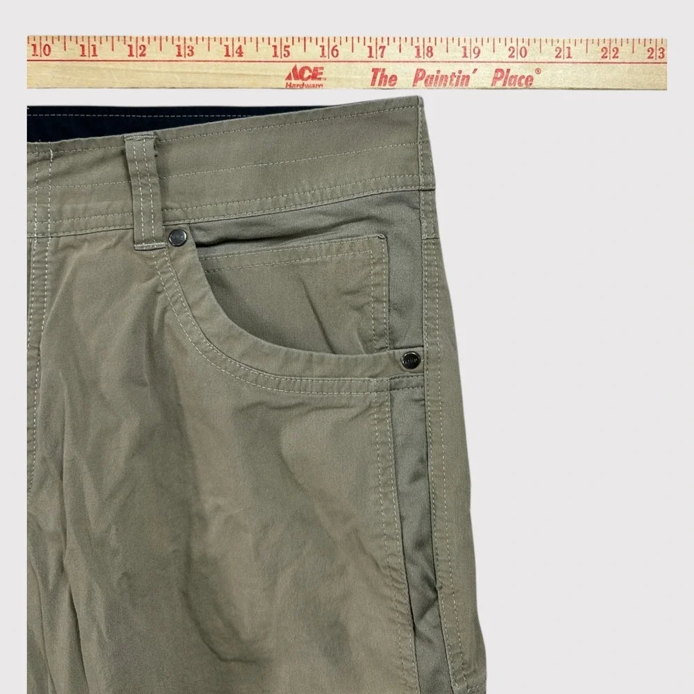 Kuhl Radikl Pants Mens 36x31 Breen Khaki Hiking Trekking Technical Stretch STAIN